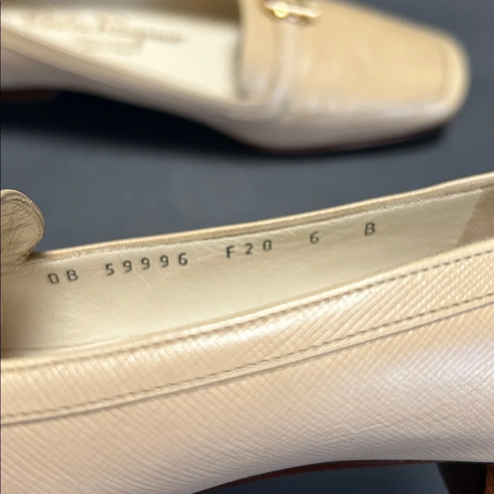 Salvatore Ferragamo Beige and Brown Loafers - Picture 11 of 17